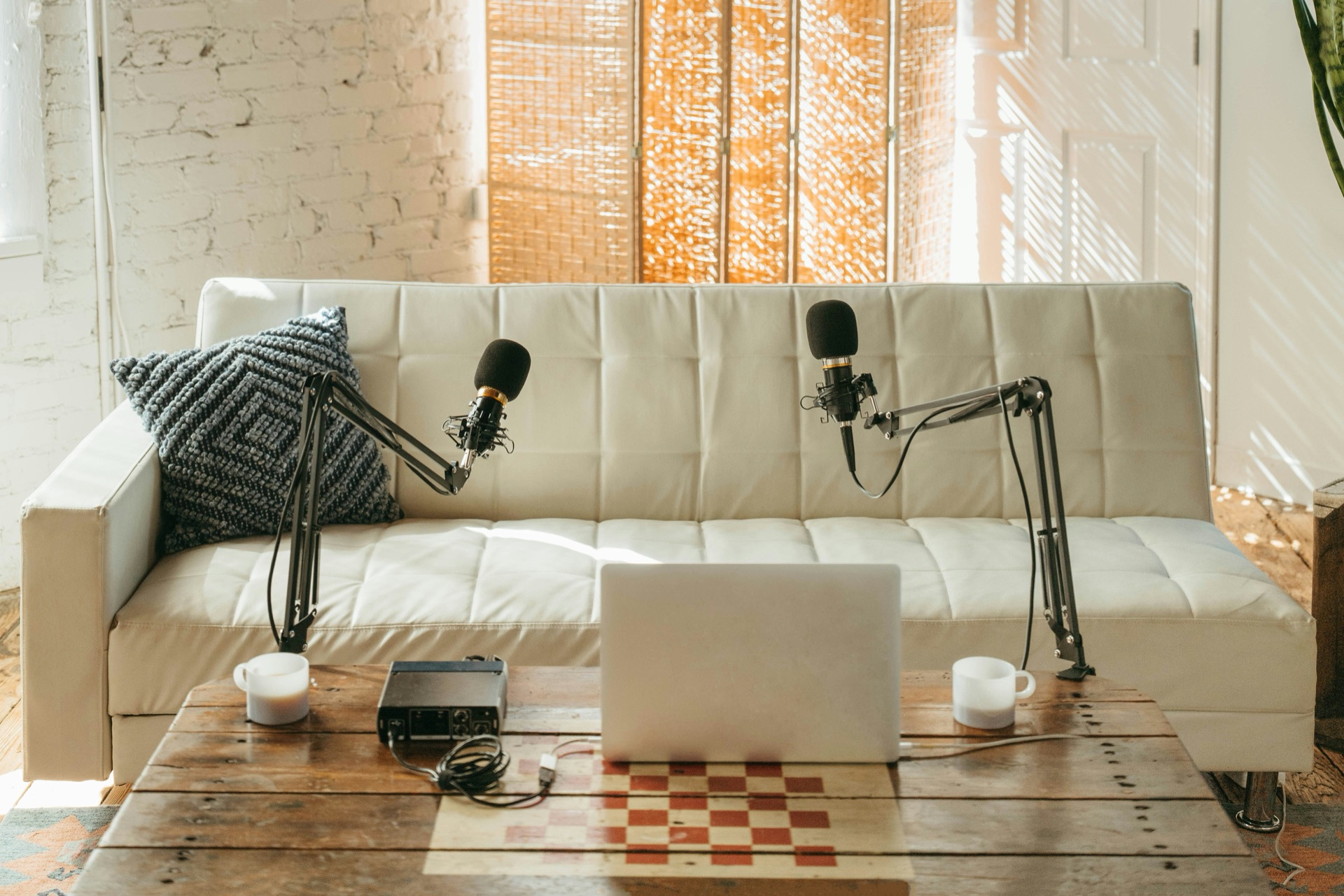 Podcast recording space